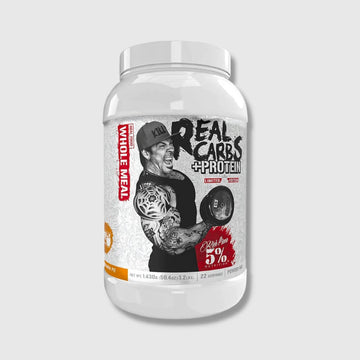 Rich Piana 5% Nutrition Real Carbs + Protein | Clean Mass Gainer Protein Powder | Real Food Carbohydrate Fuel for Pre Workout / Post-Workout Recovery Meal  | Megapump